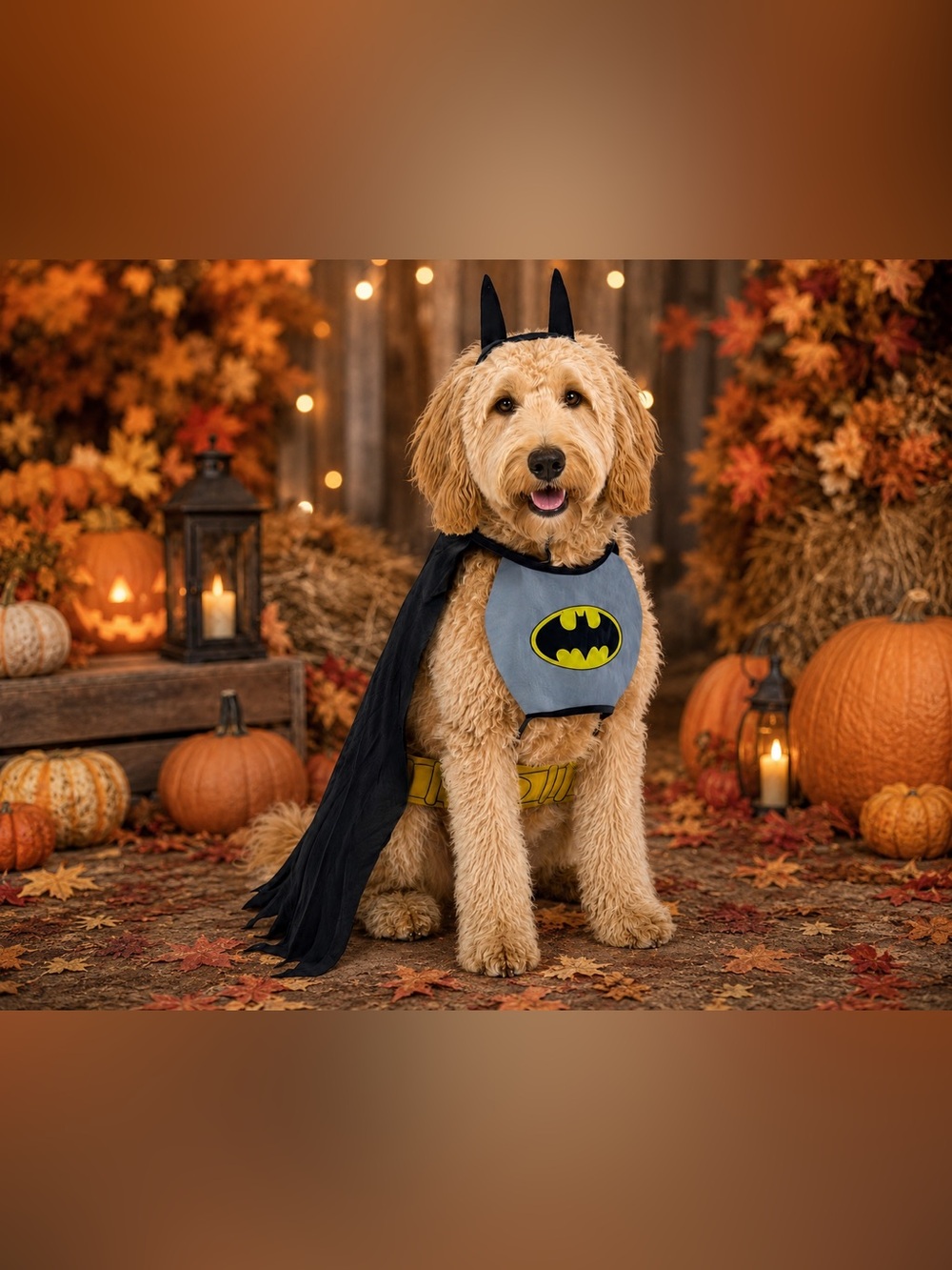 NWT - DC Comics Superheroes: Batman Pet Costume - Dog Halloween Costume Size XL